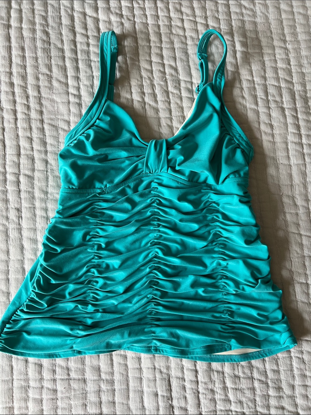 Magicsuit Turquoise Ruched Tankini Top